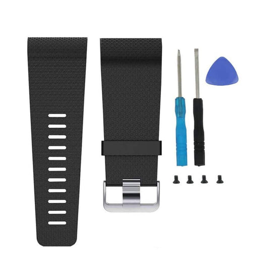 Fitbit Surge Sporty Silicone Strap (M/L) - Black