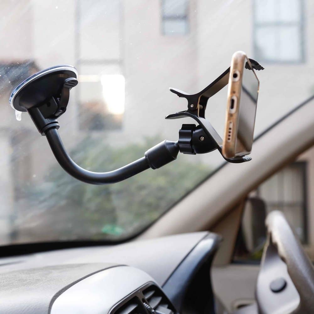 Action Mounts 360Â° Car Windshield Suction Grip Phone Mount Holder Stand