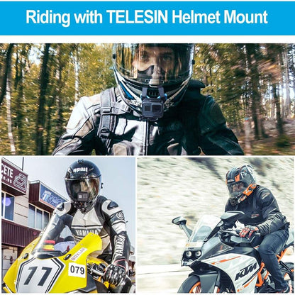 Action Mounts Motorcycle Helmet Front Chin Strap Mount for GoPro Hero 5