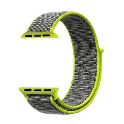 Velcro Nylon Strap for 42/44/45/49mm Apple Watch- Yellow