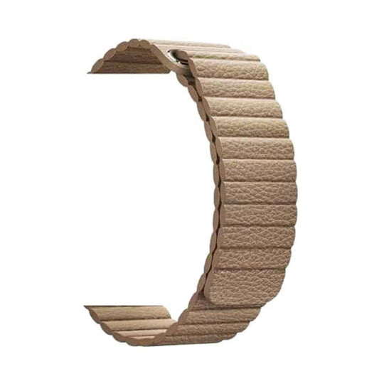 PU Vegan Leather Magnetic Strap for Apple 38/40/41mm  - Brown