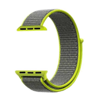 Velcro Nylon Strap for 38/40/41mm Apple Watch-Yellow