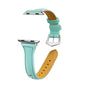 T shape Leather Strap for 38/40/41mm Apple Watch- Frost Green
