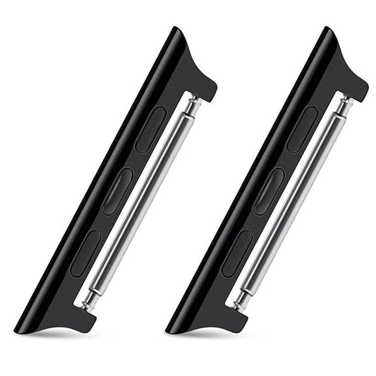 Replacement Lugs for 42mm 44mm Apple Watch- Black