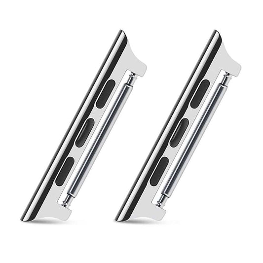 Replacement Lugs for 42mm 44mm Apple Watch- Silver