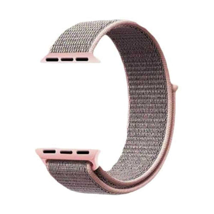 Velcro Nylon Strap for 42/44/45/49mm Apple Watch- Pink Sand