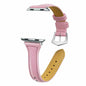T Shape Leather Strap for 42/44/45/49mm Apple Watch- Pink