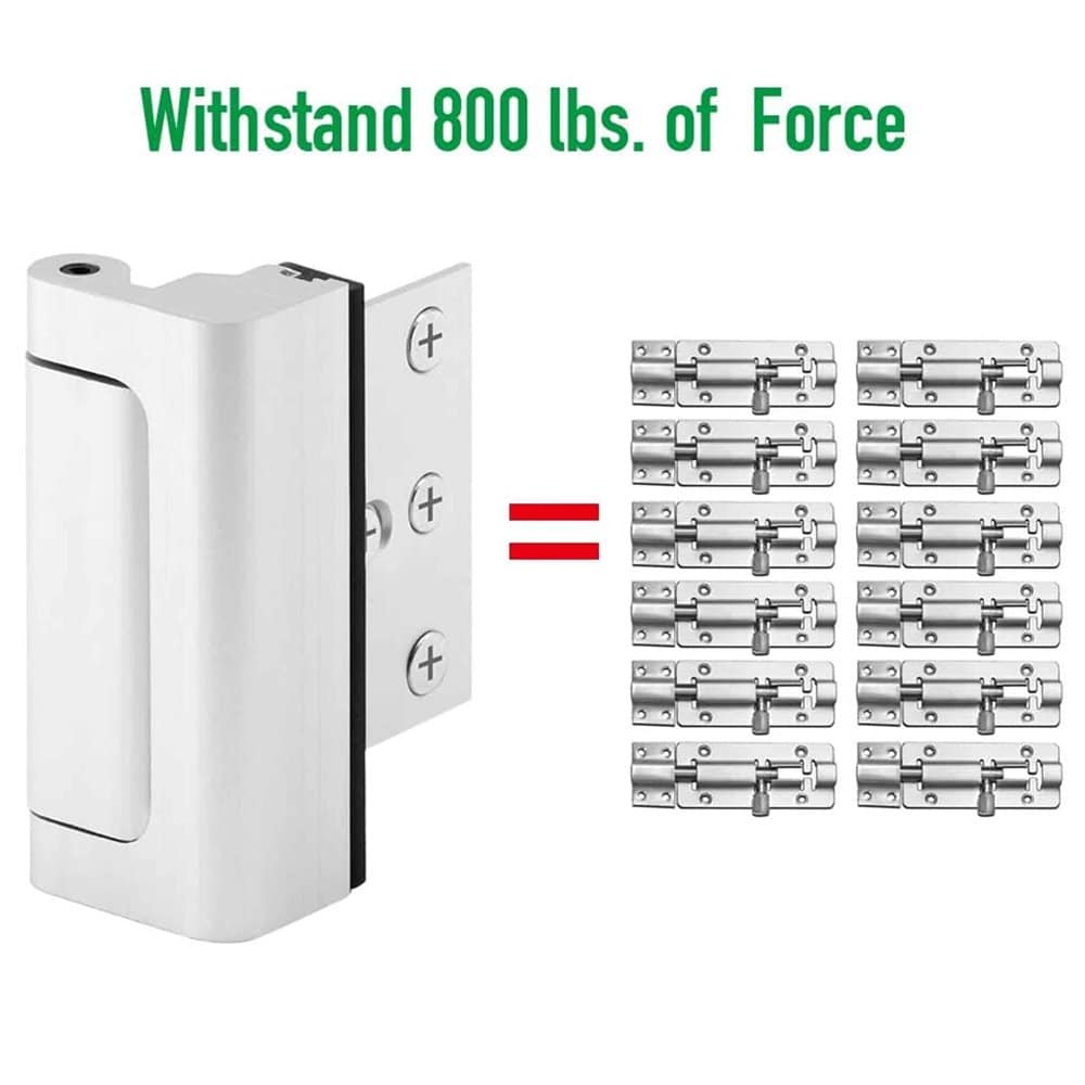 Easy Install Childproof Home Security Reinforced Door Lock x 2 Combo
