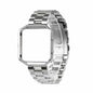 Stainless Steel Strap w/Metal Frame for Fitbit Blaze - Silver + Link removal tool