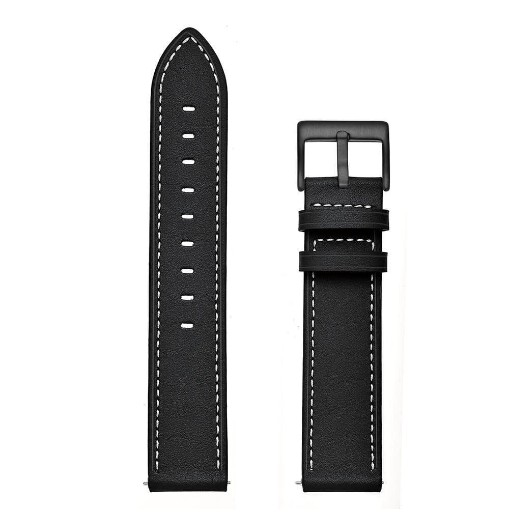 Leather Strap for Samsung Gear S4 Gear,16.5cm,-Black