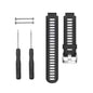 Silicone Strap for Garmin Forerunner 220/ 230/ 235/ 620/ 735- Black & Grey