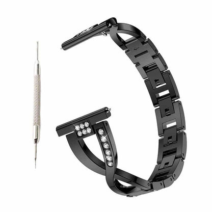 Stainless Steel Bracelet Strap for Fitbit Versa - Black