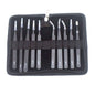 10-Piece Stainless Steel Anti-Static/Corrosion Precision Tweezer Set