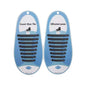 elastic lazy no-tie silicone speed laces - Grey (Adults)