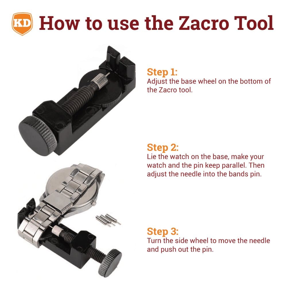 Metal Watch Strap Needle Feeder Link Length Adjuster Tool