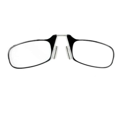 Pince Nez nose only reading glasses & case - (+1.0 strength)
