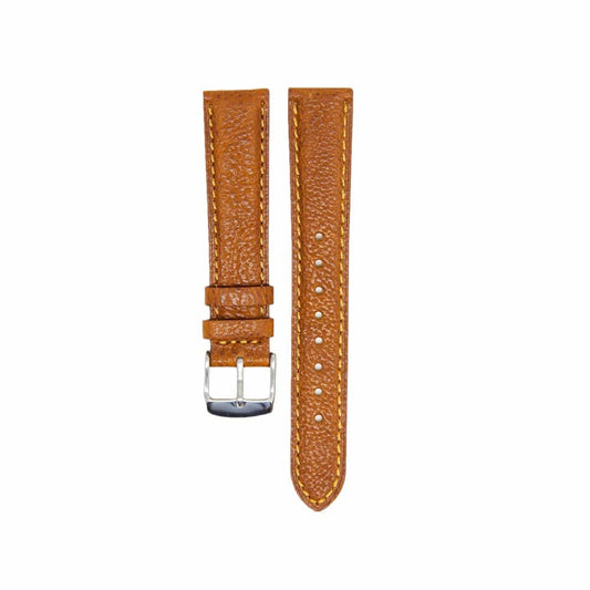 18mm Garmin Vivoactive 3S/4S genuine leather strap - Light brown