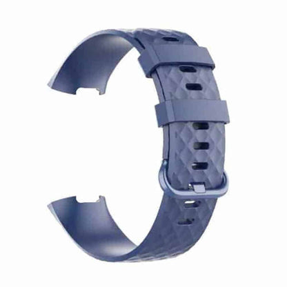 Silicone Strap for Fitbit Charge 3/4, Sense M/L - Navy