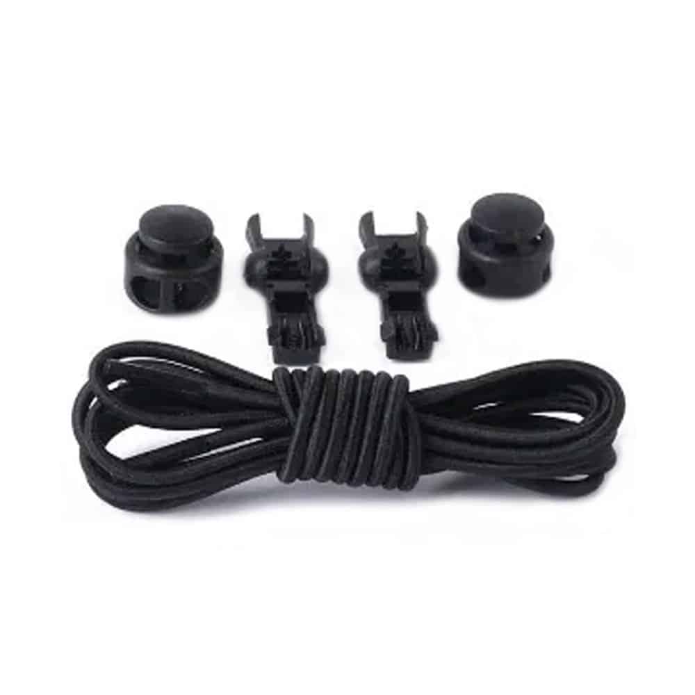 Lazy No-Tie Elastic Speed Shoelaces - Black