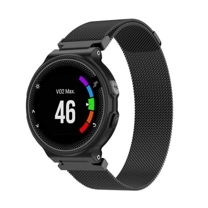 Milanese Strap for Garmin Forerunner 220/230/235 (M/L)- Black