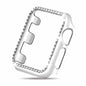 42mm Apple Watch Rhinestone PC Shiny Protective Frame - Silver