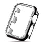 42mm Apple Watch Rhinestone PC Shiny Protective Frame - Black