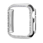 44mm Apple Watch Rhinestone PC Shiny Protective Frame - Silver