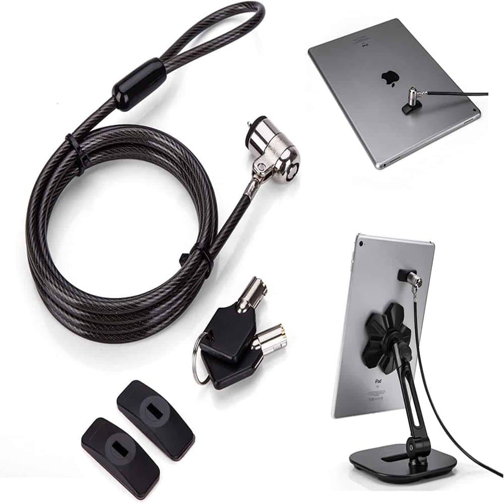 Anti-Theft Hardware Cable Lock- PC, Laptop, Tablet & Phone x5 Combo