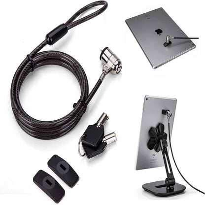 Anti-Theft Hardware Cable Lock- PC, Laptop, Tablet & Phone x5 Combo