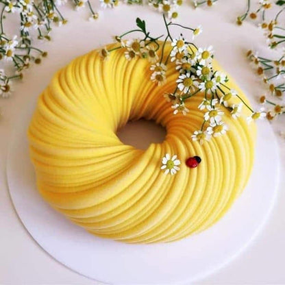 Round Swirl Non-Stick Silicone Baking Dessert Cake Mould