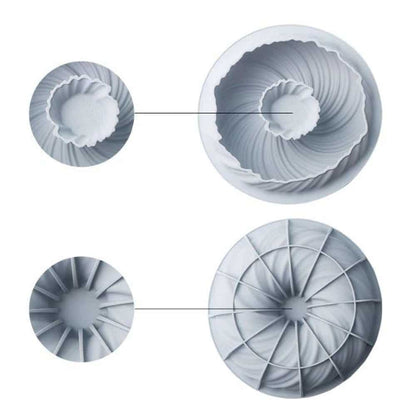 Round Swirl Non-Stick Silicone Baking Dessert Cake Mould