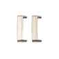 Stainless Steel Adapter Connectors for Fitbit Versa 3- Silver