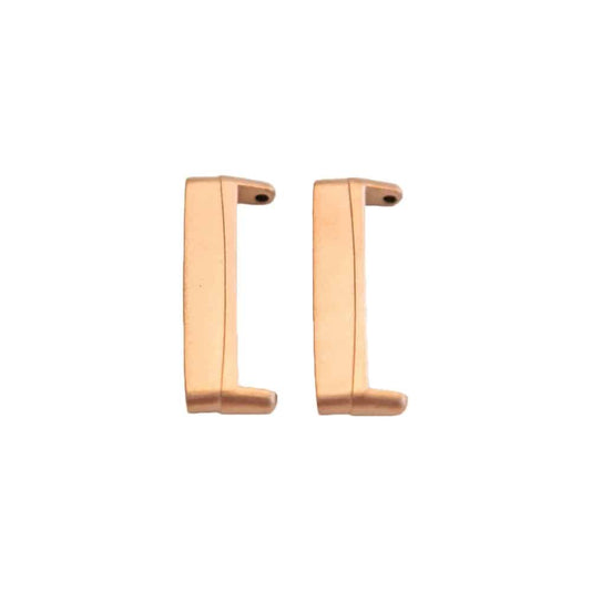 Stainless Steel Adapter Connectors for Fitbit Versa 3- Rose Gold