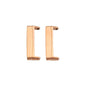 Stainless Steel Adapter Connectors for Fitbit Versa 3- Rose Gold
