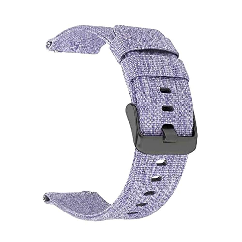 Fitbit Versa/2/Lite/SE Canvas Nylon Replacement Strap - Purple