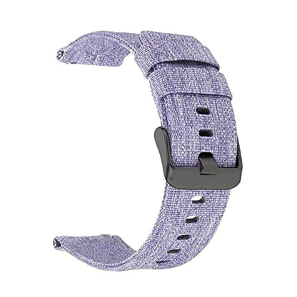 Fitbit Versa/2/Lite/SE Canvas Nylon Replacement Strap - Purple