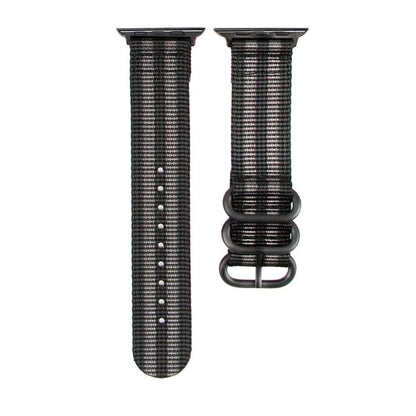 38/40/41mm Apple Watch nylon strap - Black & grey