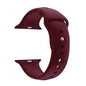 Silicone Strap for 38/40/41mm Apple Watch(M/L) - Red Wine