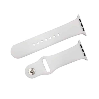 Silicone Strap for 42/44/45/49mm Apple Watch (S/M) - White