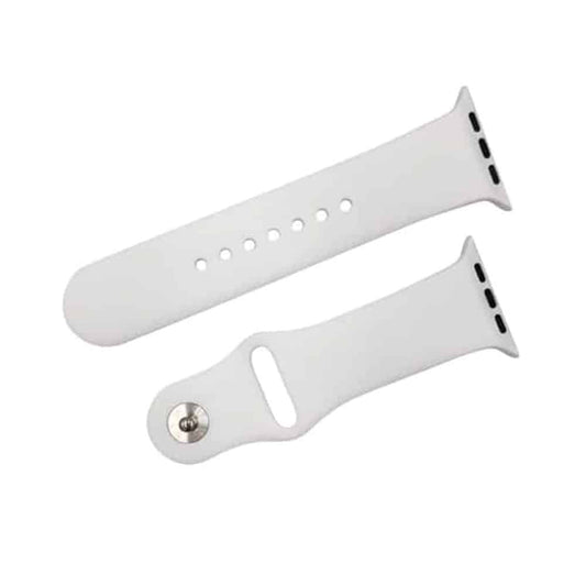 Silicone Strap for 42/44/45/49mm Apple Watch (S/M) - White