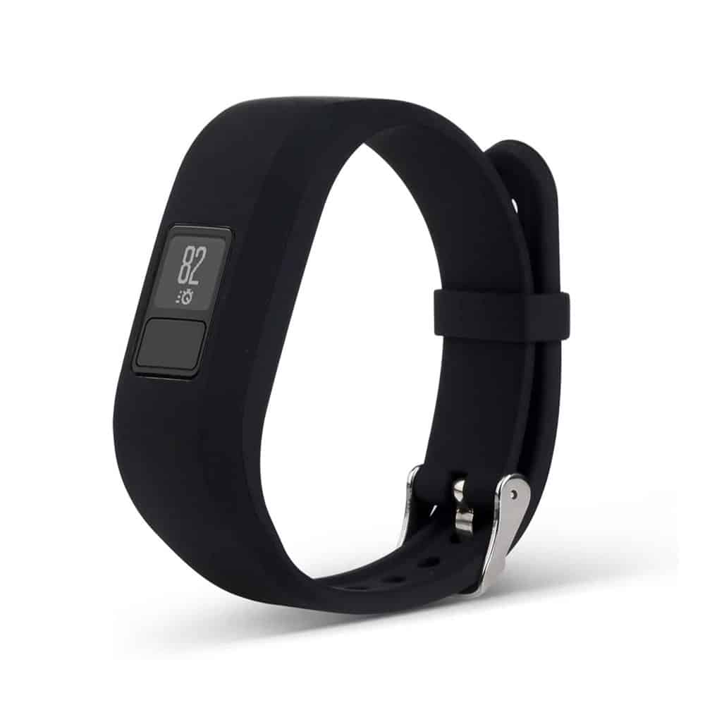 Replacement Silicone Strap for Garmin Vivofit 3/Vivofit JR- Black (Kids XS)
