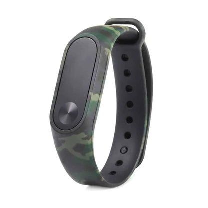 Xiaomi Mi Band 2 replacement silicone strap - Camo green