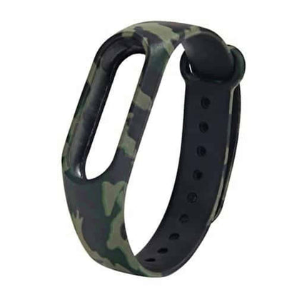 Xiaomi Mi Band 2 replacement silicone strap - Camo green