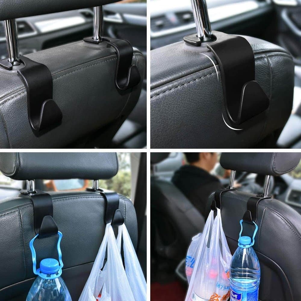 Car Seat Headrest Hook Storage Hanger Holder Organizer- 4 Set