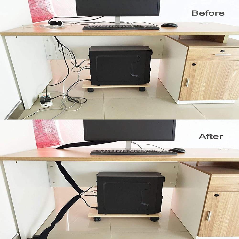Home Office Electronic Cable Management Sleeve Organiser 4 Set