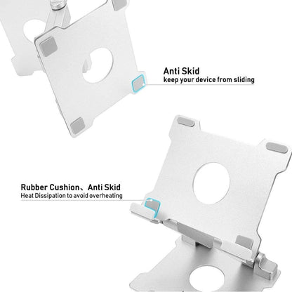 Adjustable Eye-level Aluminium Tablet Holder Stand - up to 15"
