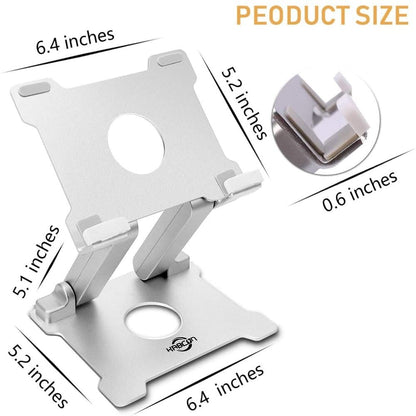 Adjustable Eye-level Aluminium Tablet Holder Stand - up to 15"