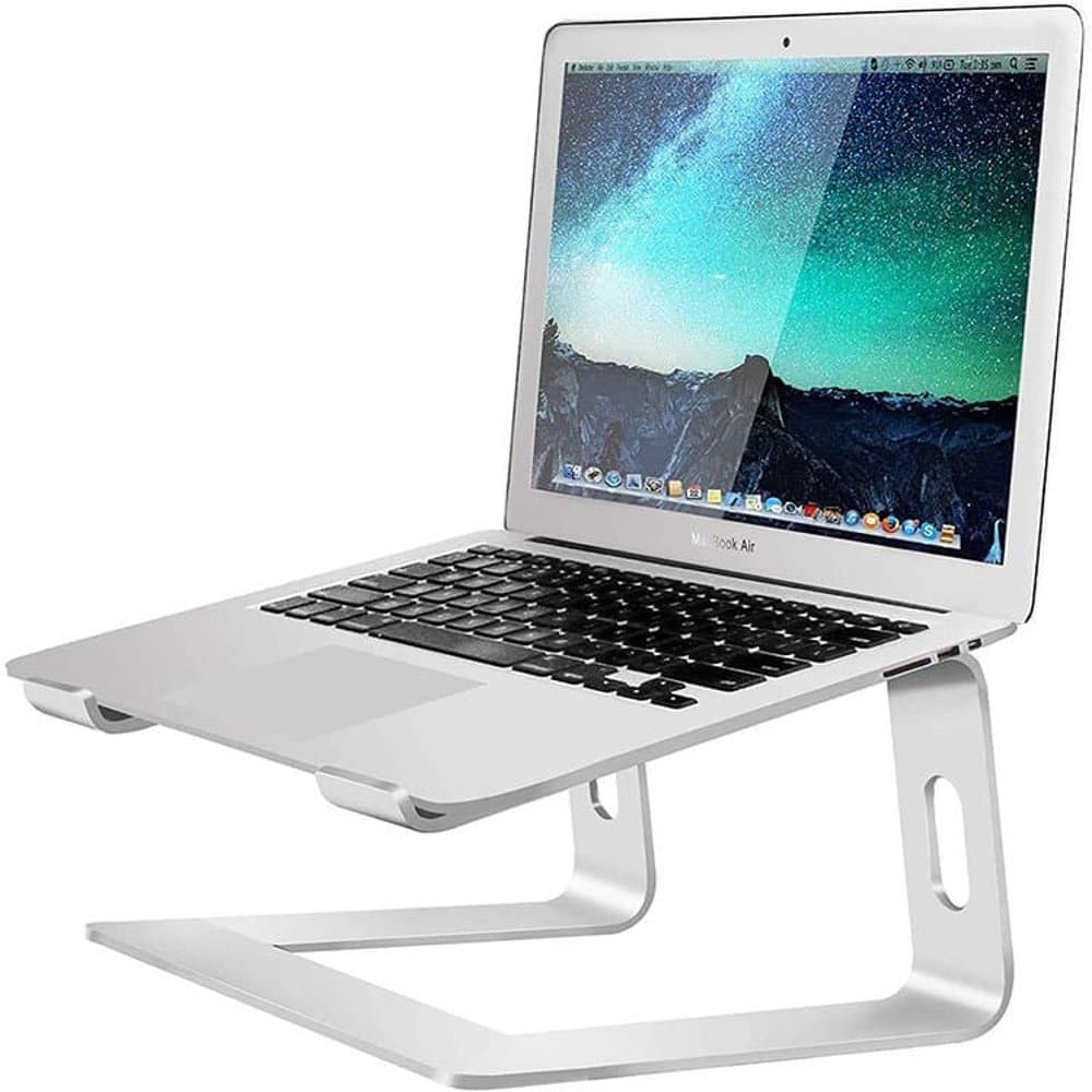 Aluminium Home & Office Desk Macbook Laptop Stand 10-15.6" - Silver