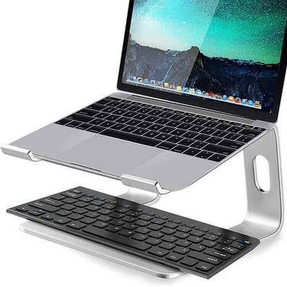 Aluminium Home & Office Desk Macbook Laptop Stand 10-15.6" - Silver