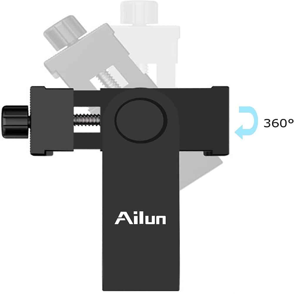 Universal 360 Adjustable Tripod Adapter Clip Smartphone Mount